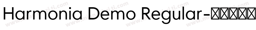 Harmonia Demo Regular字体转换